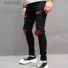 Men's Jeans NEW Men Streetwear Ripped Patch Stylish Jeans Trousers Male Casual Slim Pencil Denim Pants J231006