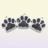 50PCSLOT BLING DOG BEAR PAW FOOTPRINT LOBSER CLASP DIYハングペンダントキーチェーンに適し