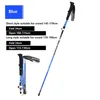 Trekking Poles Outdoor Fold Walking Stick Carbon Fiber And Aluminum Alloy Trekking Poles Nordic Walking Cane Hiking Ski Poles Baton 231005