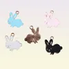 Newest 60pcs Kawaii Animal Pendant Charms 2324mm Gold Tone Plated Oil Drop Cute Earring Necklace Ornament Pendants9651118
