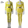 Желтый костюм Трини для косплея, комбинезон с ботинками, желтый рейнджер, нарядное платье для косплея, боевое боди, наряд на Хэллоуин для женщин, косплей