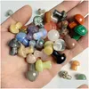 Stone Promotion 2Cm Mushroom Carved Natural Quartzs Crystal Healing Reiki Decoration Craft Home Decor Room Ornament Drop Del Dhgarden Dhvlf