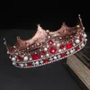 Haarspeldjes Vrouwen Barokke Grote Kristallen Bloemen Kroon Voor Queens Tiara Schoonheidswedstrijd Bruid Bruiloft Sieraden Accessoires279P