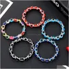 Charm Armbänder Colorf Türkisch Blau Evil Eye 10mm Rote Augen Perlen Handgemachte Elastizität Armband Für Männer Frauen Yoga Reiki Jewelr Dhgarden Dhqyu