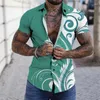 Heren Casual Shirts Hawaiiaans Shirt Mode Grafische Korte Mouw Kleding Streetwear Cool Top T-shirt Harajuku Voor Man Tee