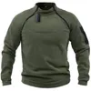 Mens Jaquetas US Tactical Outdoor Polar Fleece Jaqueta Roupas de Caça Zíperes Quentes Pulôver Homens Casaco À Prova de Vento Térmico Caminhadas Roupa Interior 231006