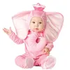 Rompertjes Purim Jurk Kerst Cartoon Baby Jongens Meisjes Halloween Dinosaurus Kostuum Romper Kinderkleding Set Peuter Co-splay Triceratops 231005