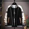 Giacche da uomo 2023 Nuova popolare giacca in pelle scamosciata Varsity unisex Bomber uniforme Hip Hop modello stampato sul retro giacche da baseball cappotto di modaL231006