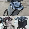 Panniers Bags Bicycle Folding Basket Aluminum Alloy Bicycle Front Bag Bicycle Storage Basket Mountain Bike Accessories 230928