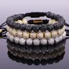 Bracciale gioielli da uomo di lusso CZ Micro pavimenta perline perline tessute personalizzate per le donne Regalo di San Valentino Vacanze di Natale214x
