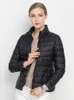 Damen-Daunenparkas, Damen-Wintermantel, ultraleichte weiße Entendaunenjacke, schlanke Damen-Winter-Pufferjacke, tragbarer winddichter Daunenmantel, 7XL, 231005