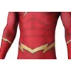 Fantasia zentai de homem vermelho, fantasia de barry allen, macacão e máscara, roupa hanlloween comic con disfarces