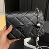 Słynny francuski designer klasyczny Woc Crossbody Paris Bag luksusowy skórzany mini ramię seryjny numer diamentu Diamond Komanki Kobiet Fashion torebka klapa najwyższa jakość