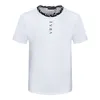 Zomer Heren Tees Shirts Mode Zwart Wit Korte Mouw Letterblok Gedrukt Ronde Hals Casual T-shirt voor Koppels #112