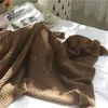 Koce koca nici z frędzlami solidna beżowa szara kawa koc do łóżka sofa domowa tkanina mody mody koc 231005