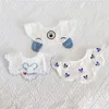 Bibs Burp Cloths 3Pcs Summer Thin Cotton Gauze Bib Infant Baby Absorbent Drooling Saliva Towel Child Cute Accessories Kid Supplies Japanese Style 231006