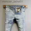 Herr jeans joker knivar klippte smala koreanska nya enkla mode hipster flash byxor man mager denim pojkvän casual byxor vintage jeans män j231006