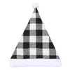 Natal papai noel xadrez chapéus decoração de natal adulto grade chapéus decorações de natal chapéus festa de natal papai noel traje bonés th1154