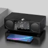 SOAIY Bluetooth-Lautsprecher, tragbar, kabellose HiFi-Soundbar, 360-Stereo-Surround-Audio-Subwoofer, 8000 mAh, Powerbank, Video-Player