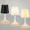 Table Lamps Bedroom bedside light USB cloth cover table lamp minimalist dining room atmosphere light YQ231006