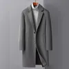 Mélanges de laine pour hommes arrivée veste d'hiver de style long mode manteau de laine de haute qualité trench-coat en laine pour hommes hommes robe veste taille M4XL 231005