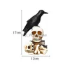 Table Lamps Halloween Skull Skeleton Lamp Horror 3D Statue New Table Light Creative Party Ornament Prop Home Bedroom Decoration Scary Prop YQ231006