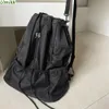 School Bags Nylon Handbags Solid Color Drawstring School Bag Adjustable Strap Fashion Backpack Soft for Office Travel School Korean BackPack 231006