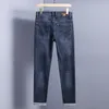 Nuovi JEANS Pantaloni pantaloni Pantaloni da uomo Stretch Autunno inverno DDicon Jeans aderenti ricamati pantaloni di cotone lavati dritti business casual CQ8262