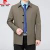 Trench da uomo 2023 Primavera Autunno Breve giacca a vento Polo Collo Cappotto casual per le donne Giacca monopetto allentata da uomo Abrigo Hombre