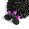Синтетические парики Raw Indian Kinky Curly 3 4 Пакетные предложения 100% пучки человеческих волос Remy 95G 840 дюймов Натуральные завитки Джерри 231006