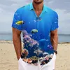 Männer Casual Hemden Kokosnussbaum Hemd Für Männer 2024 Kurzarm Mode Hawaiian Mann Party Sommer Kleidung Top T-stück