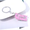 Keychains Lanyards Pussy Wagon Pink Keychain For Women High Quality Kill Bill Key Chains Fashion Accessories Jewelry Drop Delivery Otpje