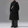 Misto lana da uomo IEFB Trend Cappotto lungo di lana da uomo Moda falso in due pezzi Personalità maschile Autunno Inverno Abbigliamento 2023 Cappotto di lana 9C2585 231005