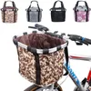 Panniers Bags Bicycle Front Basket Bike Small Pet Dog Carry Pouch Foldable MTB Cycling Handlebar Tube Bag Bike Cycling Accessories 3KG Load 231005