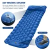 Outdoor-Pads Einzelne ultraleichte Isomatte Tragbare Campingmatte Aufblasbare Luftmatratze Wandern Trekking Picknick 231005