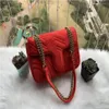 Designer nieuwe tas klassieke fluwelen kettingtas voor dames schoudertas van topkwaliteit crossbodypakket clutch handtas luxe designer tas draagtas met stofzakken