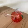 3.9-Inch Small Red Glass Apple Bong with 10mm Female Joint