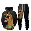 Whole--New Fashion Men Womens Cartoon Scooby Doo Sweatshirt Joggers Funny 3D Print Unisex Hoodies Pants J033259q