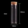 Opslag Flessen Potten 24 Stuks 50 Ml Maat 30 100 Mm Reageerbuis Met Kurk Spice Container Flesjes diy Craft251n