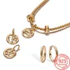 Orecchini a cerchio Accessori per gioielli in stile cool da donna in argento sterling 925 con osso di serpente rosa oro