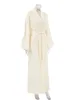 Women s Sleep Lounge Linad Robes d'abricot pour les femmes en vrac à manches longues vêtements de nuit ceintures coton peignoir femme décontracté femme vêtements solide printemps 2023 231005