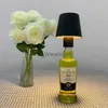 Bordslampor RGB Bottle Top Light Wine Bottle Top Table Lamp Iron Bar Decoration Lamp lämplig för Bar Restaurant TABLEDOP DECORATION YQ231006