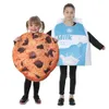 Cosplay Eraspooky Grappig Voedsel Melk Koekjes Cosplay Halloweenkostuums voor volwassen vrouwen Kinderen Kerstfeest Groep Familie Bijpassende outfits 231005