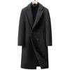 Mélanges de laine pour hommes arrivée vestes d'hiver mode style long manteau en laine décontracté laine trench-coat hommes robe veste hommes taille M-4XL 231006