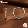 Orecchini classici Huggie a cerchio certificati Fibbie per orecchie con diamanti da laboratorio per le donne Regalo di gioielleria raffinata in argento sterling 925 231005