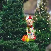 Decorazioni natalizie Ciondolo albero di Natale Cucciolo carino Resina Acrilica Cane Goccia Ornamento Anno Festivo Forniture per feste Decorazione della stanza Regalo di Natale 231005