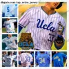 Neue NCAA trägt UCLA #5 College Garrett Mitchell Baseball 19 Jack Ralston 25 Noah Cardenas 32 Ryan Garcia 33 Chase Strumpf White Grey Blue Baseba