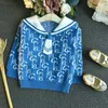 Clothing Sets Teenster Winter Warm Cute Little Girls Outfits Set Fall Clothes for Kids Letter Embroidery Knit Sweater Top Pleated Skirt 230927