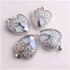 Charms 30x25 mm Tree of Life Alloy Natural kamienne serce wisior energia róża kwarc opal dla dziewcząt kobiety