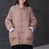 Women's Jackets High Quality Cotton Clothes For Women 2023 Autumn Winter Thickened Chinese Ethnic Style Jacket Warmth Quilted Coat Z3250